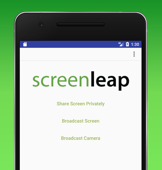 android screenshare tablet to tablet